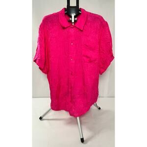 BALENCIAGA Womens Pink Flower Jacquard Logo Shirt Sz F38 (US 6) MSRP $970 NWT